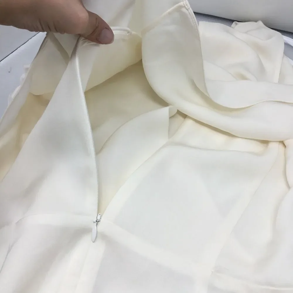 Theory Alizay Silk Top in Ivory (C2) - Picture 7 of 7